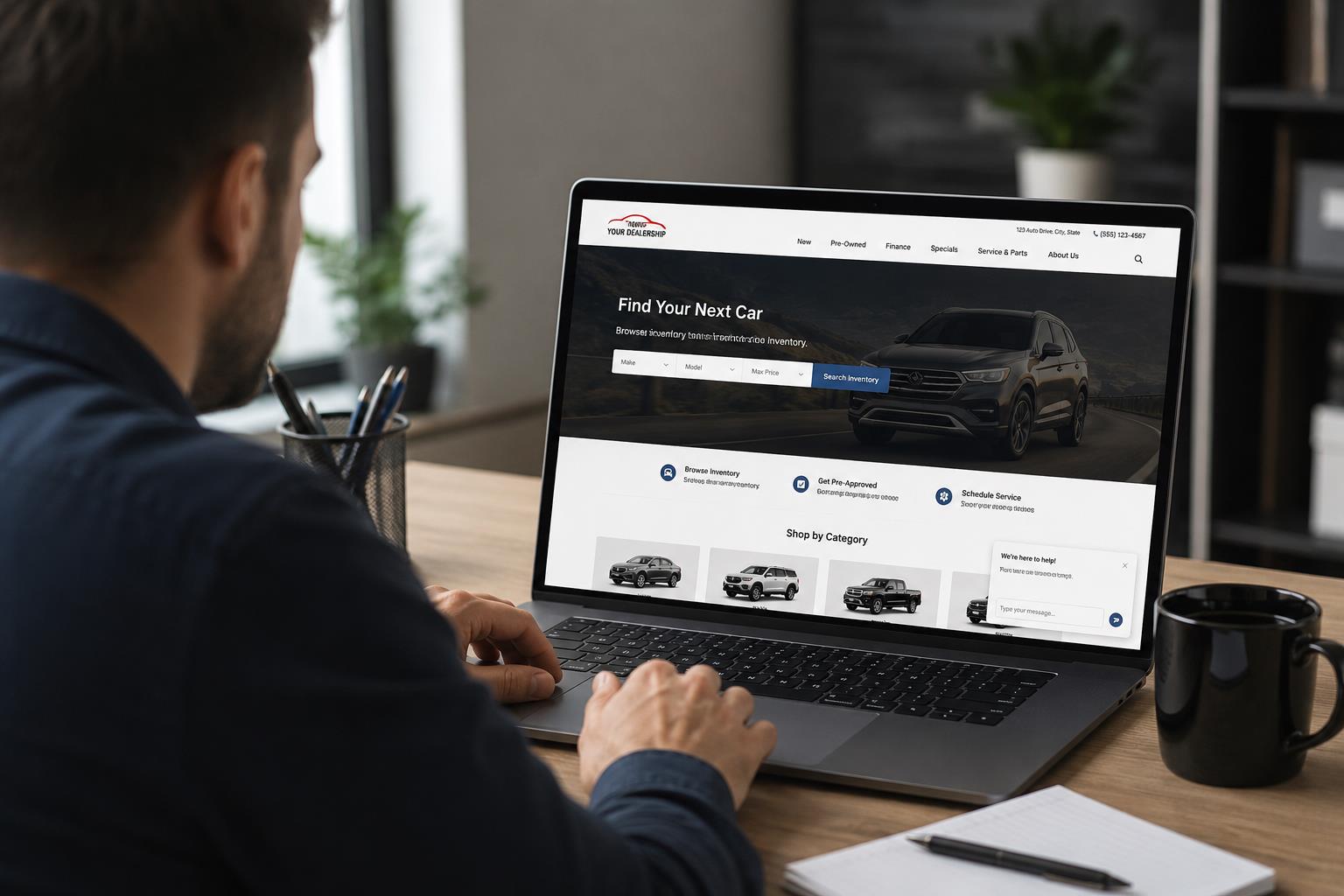 dealership website lead generation
