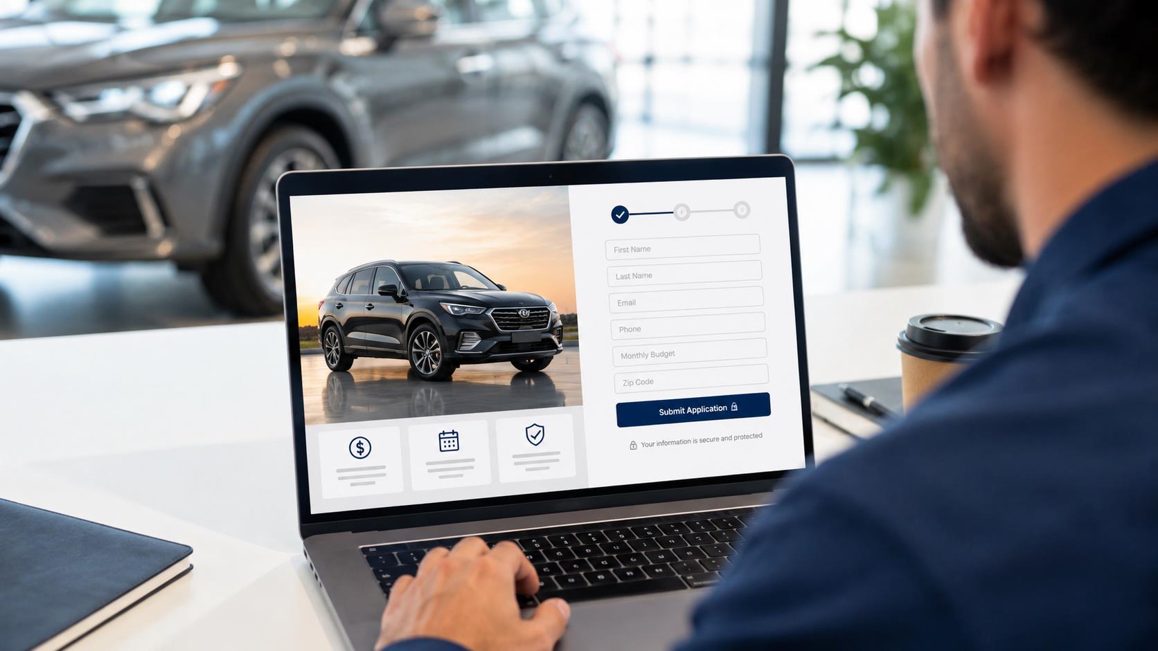 pages de destination pour le financement automobile
