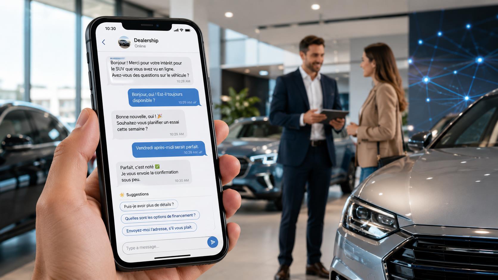 suivi par texto pour les prospects automobiles