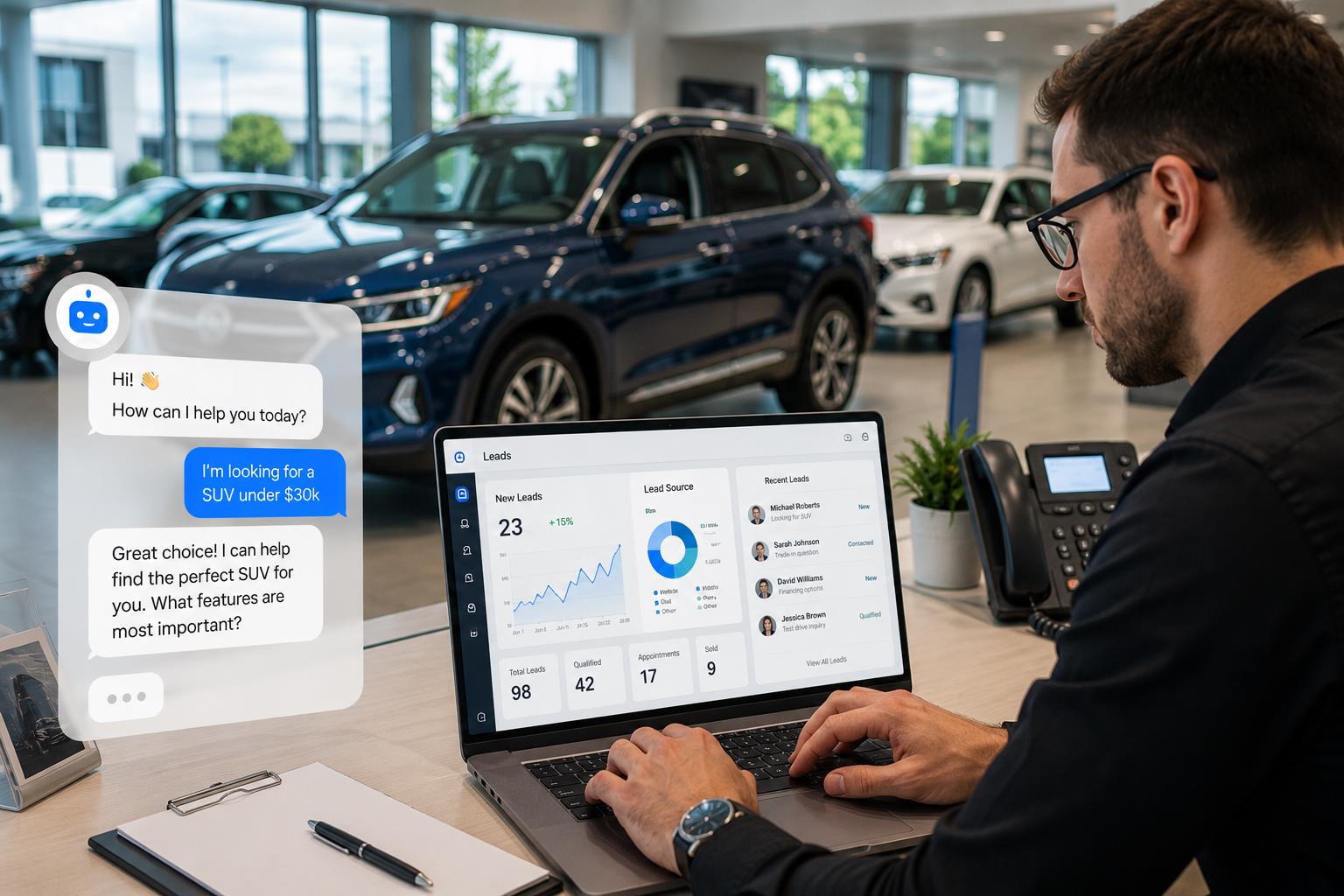 agents conversationnels concessionnaires automobiles