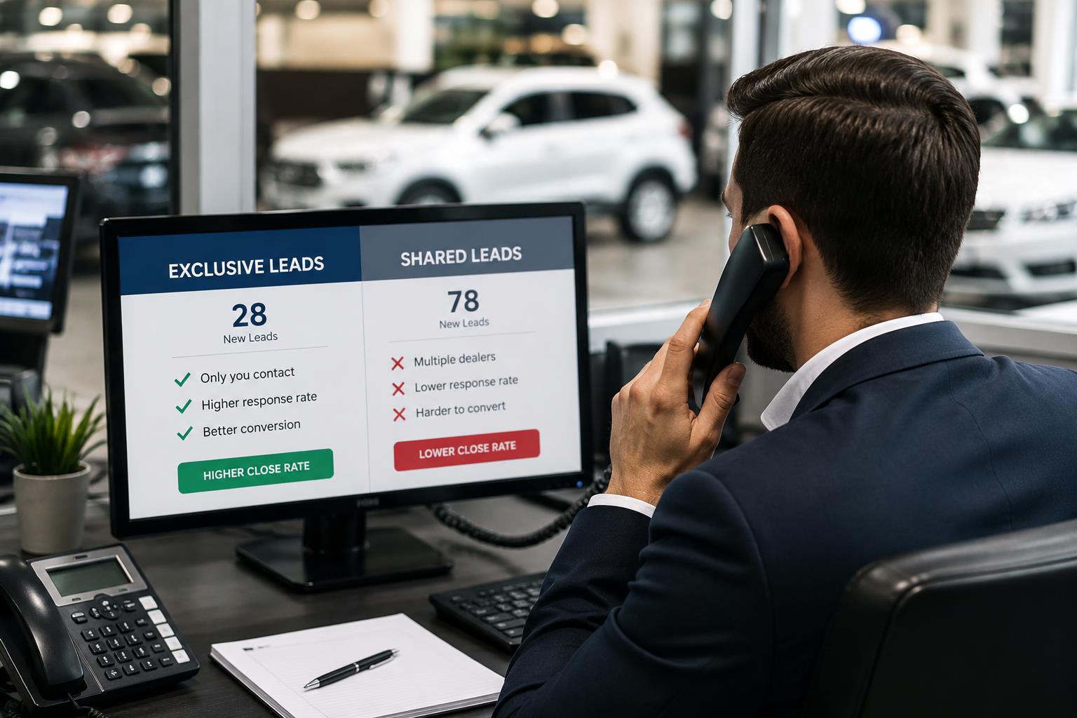 leads auto exclusifs ou partagés