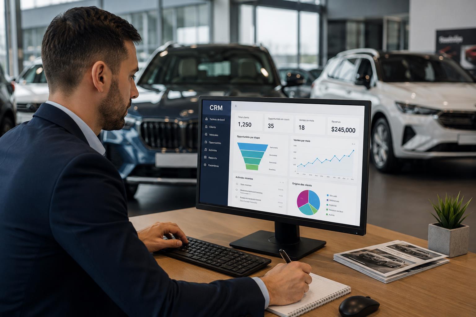 logiciel CRM pour concessionnaires automobiles